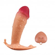 G Noktası ve Klitoris Uyarıcılı Giyilebilen Ten Rengi Usb Şarjlı Uzaktan Kumandalı Isınma Özellikli Titreşimli Vibratör