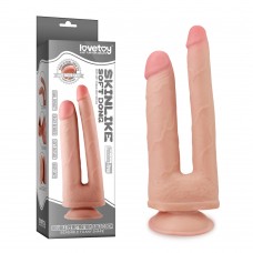 Love Toy Çift Taraflı Ultra Soft Çatal Realistik Penis