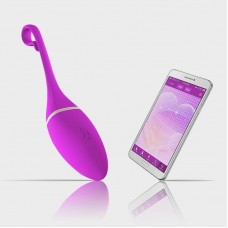 Realov Mor Renkli Akıllı Telefondan Kontrol Edilebilen Orgazm Vajinal Kegel Beads Vibratör