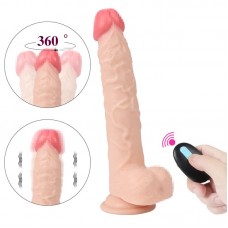 Lolita Shop 30 Cm Uzunluğundan Ultra Soft Dokuda Usb Şarjlı Uzaktan Kumandalı Realistik Vibratör