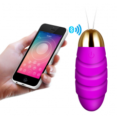 Telefon Uygulamalı Bluetooth Silikon Doku Usb Şarjlı Güçlü Titreşim Fonksiyonlu Orgazm Topu Teknolojik Vibratör